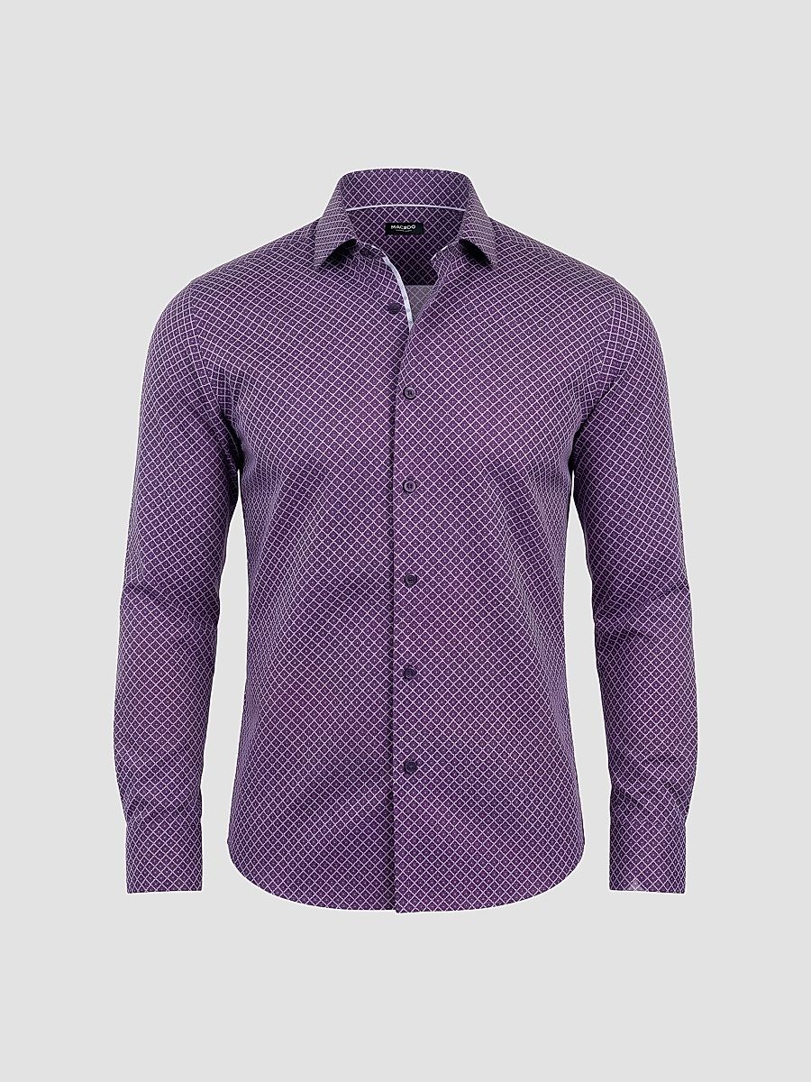Men's Einstein Stretch Shirt - Purple - Size Large