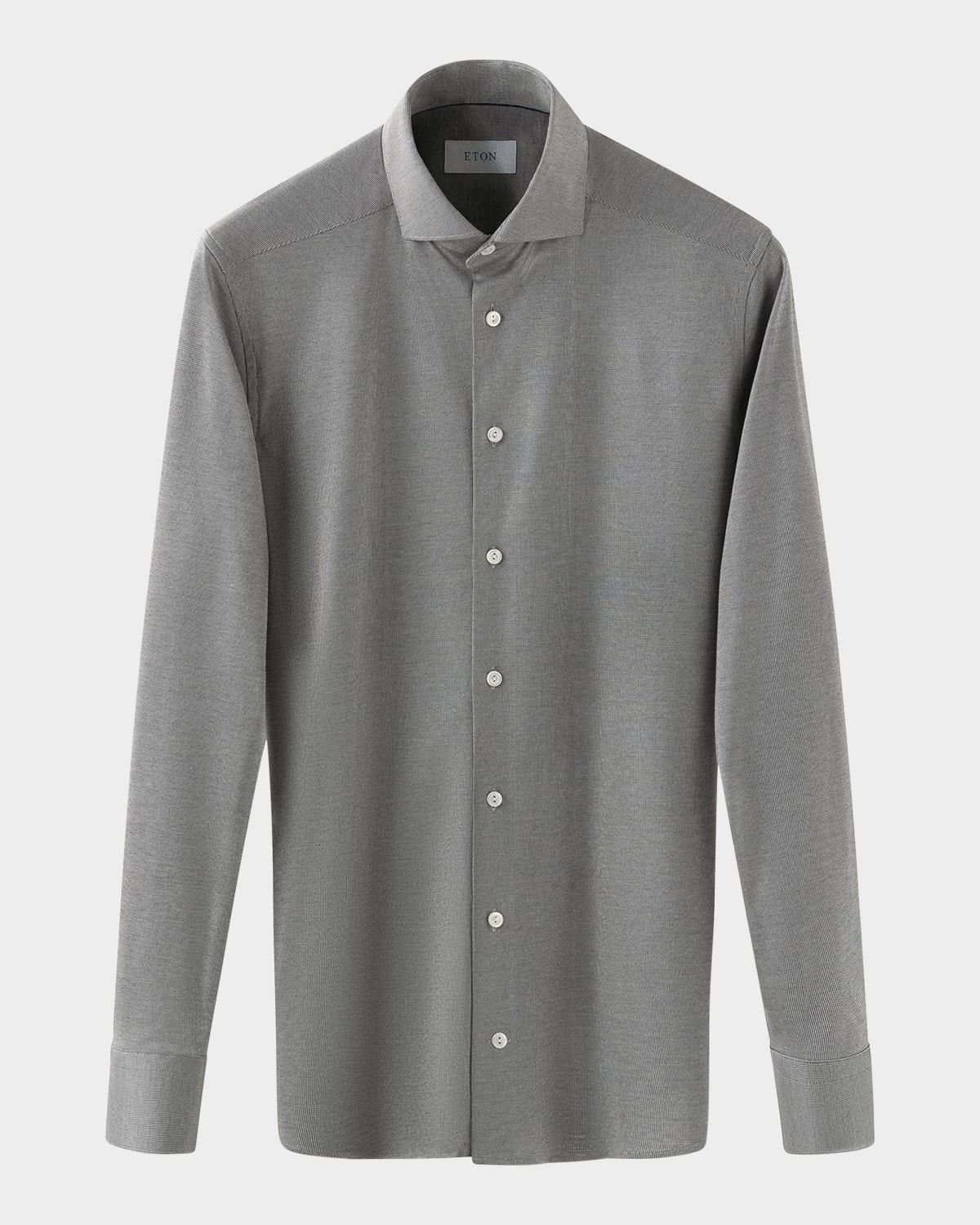 Men & apos;s Signature Filo di Scozia Jersey Contemporary-Fit Dress Shirt