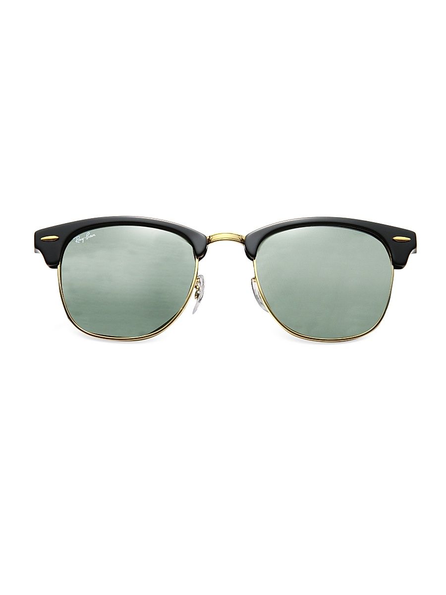 Women's RB3016 51MM Classic Clubmaster Sunglasses - Black