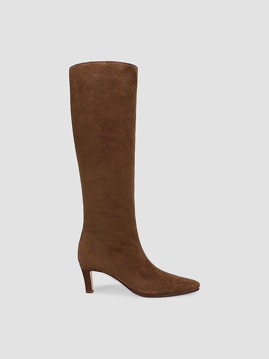 Women's Aisla 60MM Suede Knee-High Boots - Espresso - Size 11