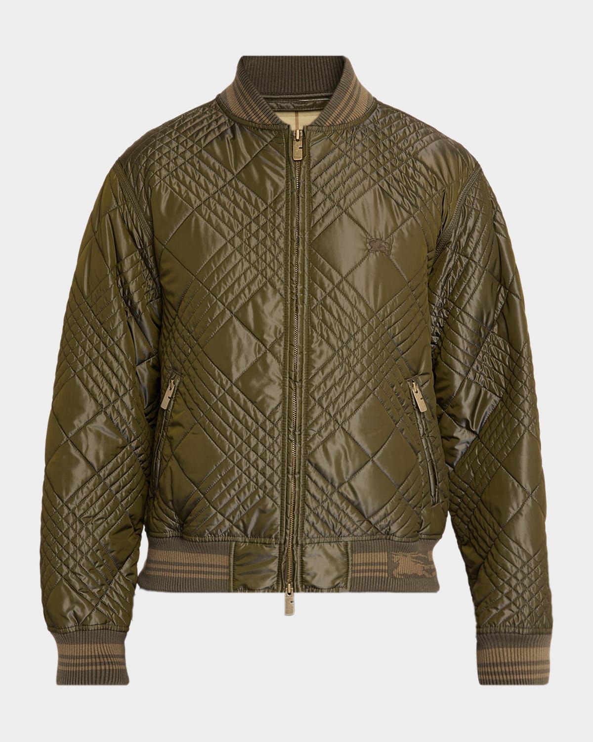 Men & apos;s Rakewood Micro Check-Stitch Bomber Jacket