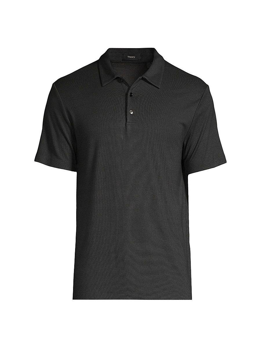 Men's Bron C Anemone Polo Shirt - Black Multi - Size XXL