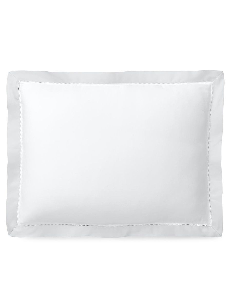 Organic Sateen Border Bedding 624 Thread Count Throw Pillow - Silver