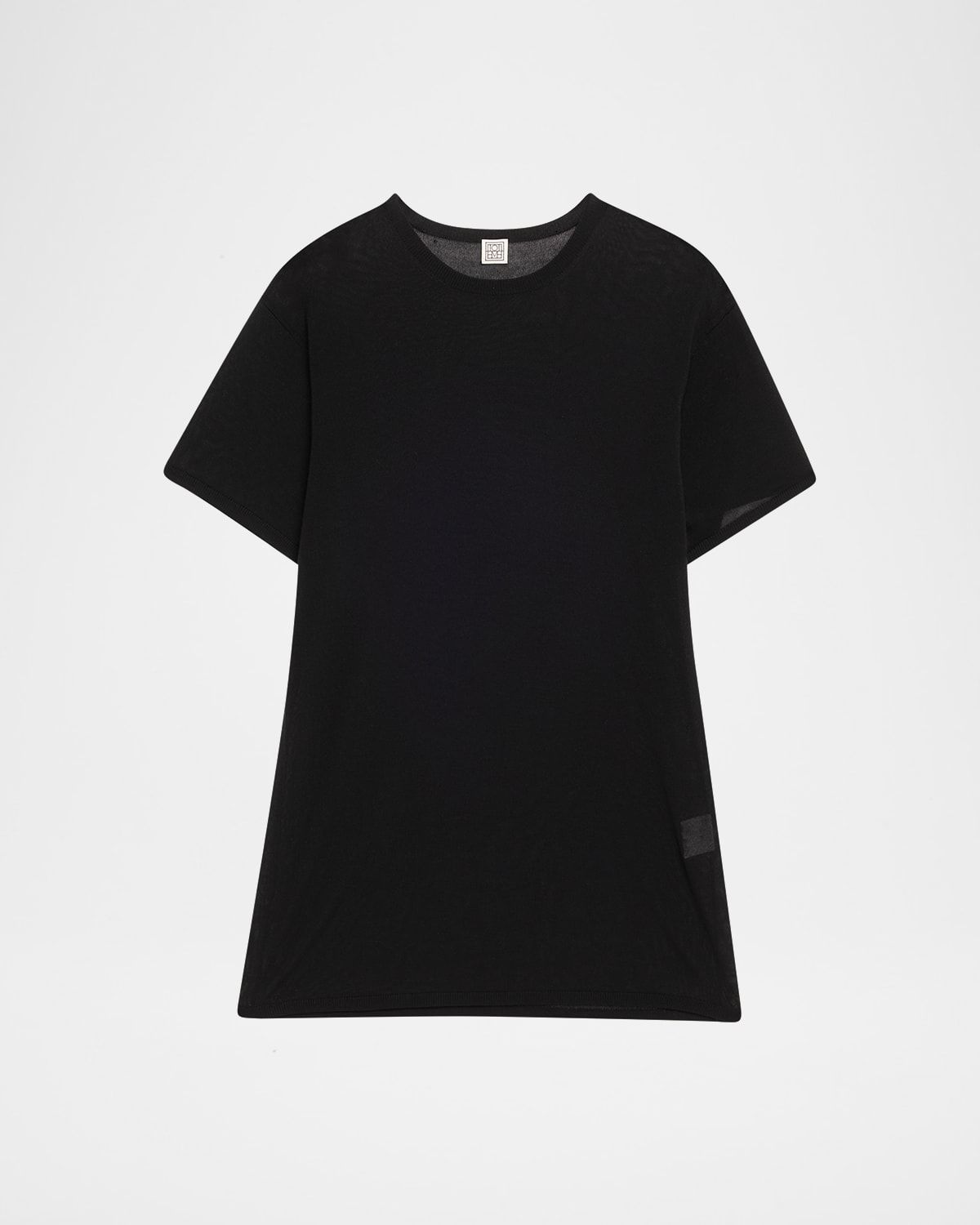 Cashmere-Blend Short-Sleeve Knit T-Shirt