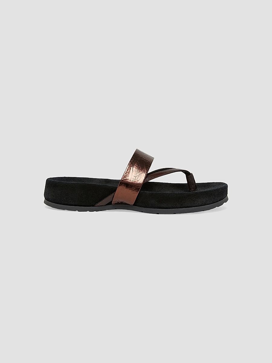 Women's Mosaicon Leather Sandals - Mid Brown - Size 9