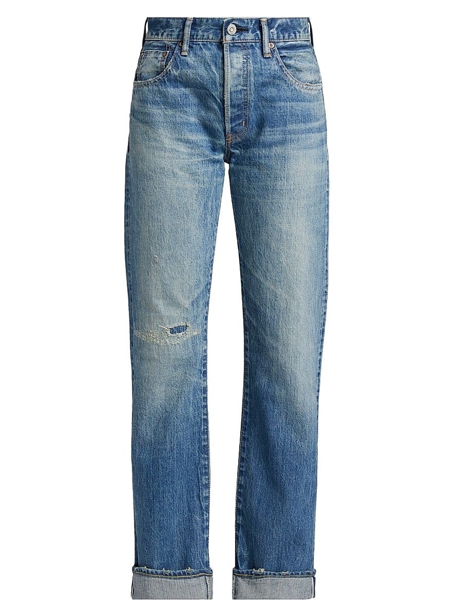 Women's Frederica High-Rise Straight-Leg Jeans - Blue - Size 29