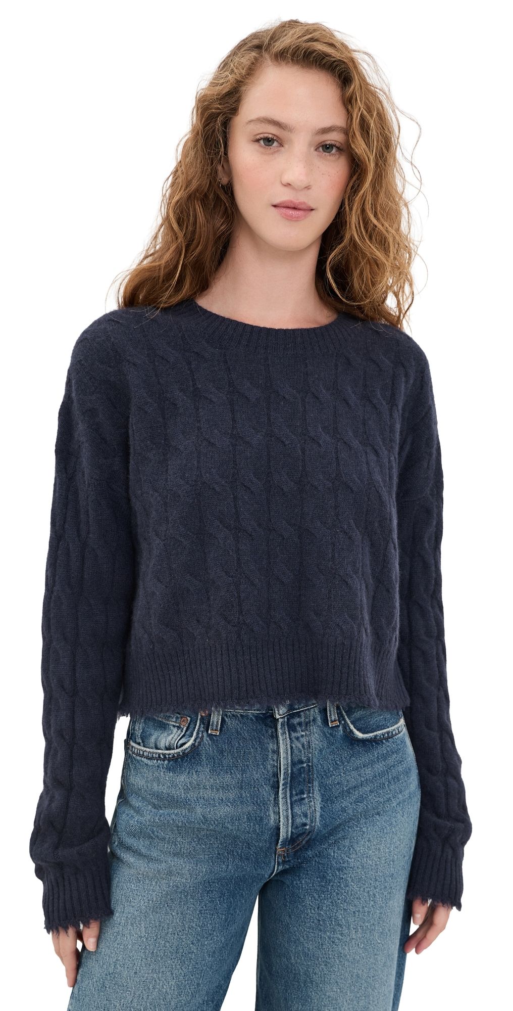 RE/DONE Rowe Cashmere Pullover Navy L