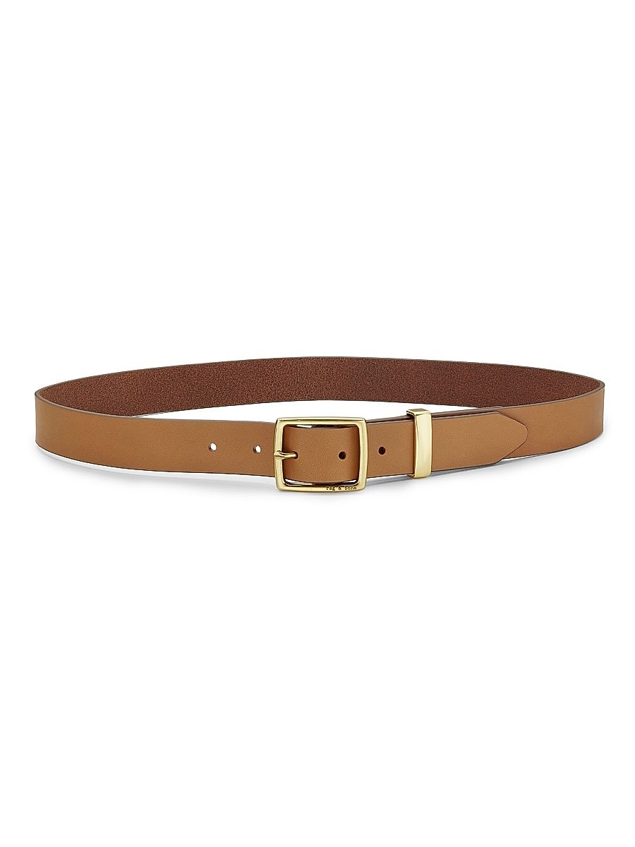 Women's Boyfriend Leather Belt - Tan
