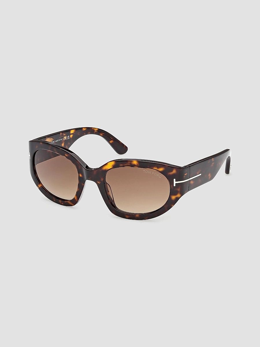 TOM FORD Women's Arizona 53MM Rectangular Sunglasses - Brown
