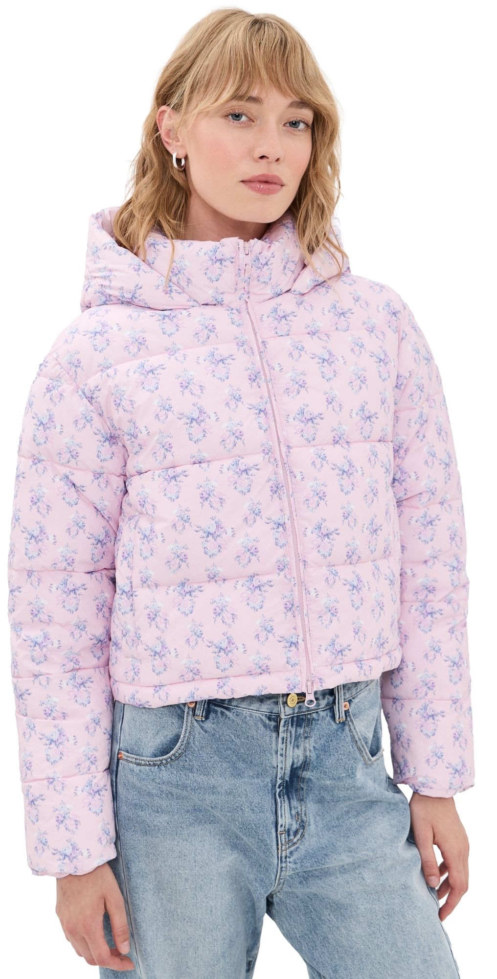 LoveShackFancy Moore Jacket Iced Mauve XS