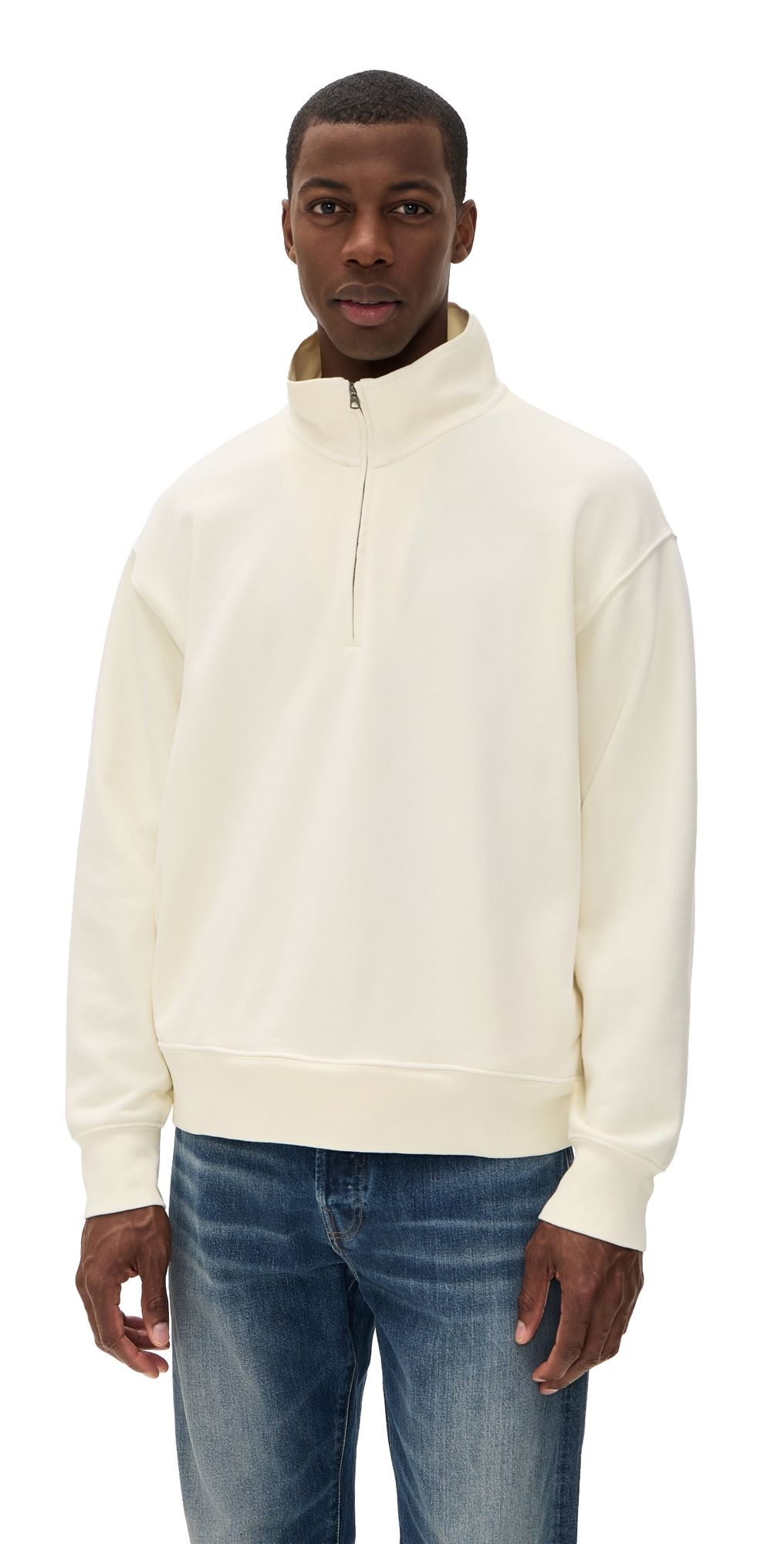 Madewell Quarter Zip Pullover Vintage Canvas L