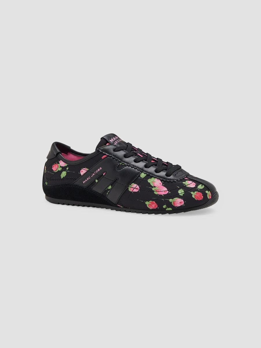 Marc Jacobs Women's The Vintage Floral 400 Bleecker Runner Sneakers - Black Multi - Size 5