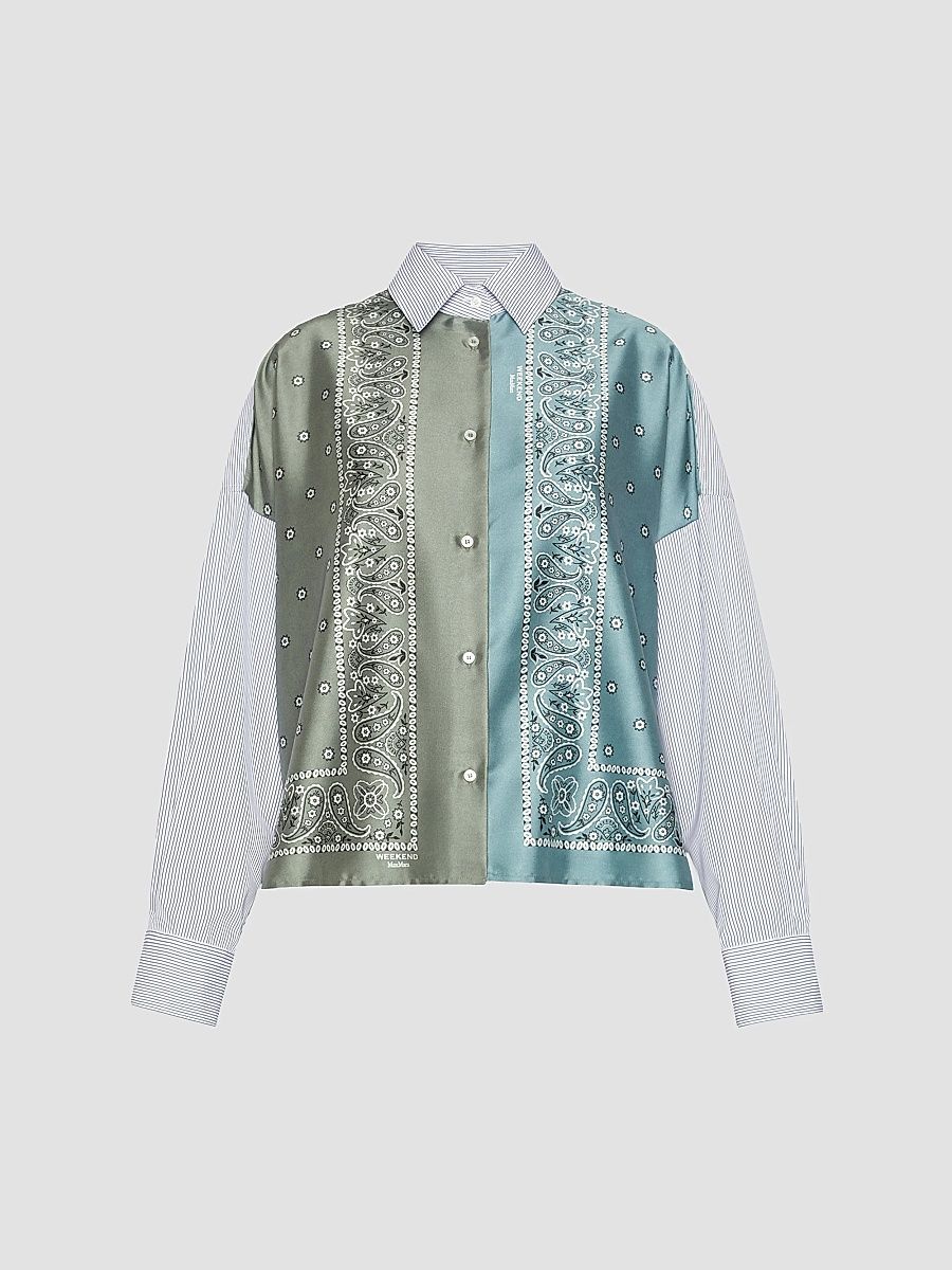 Women's Technical Twill and Cotton Poplin Shirt - Size 10
