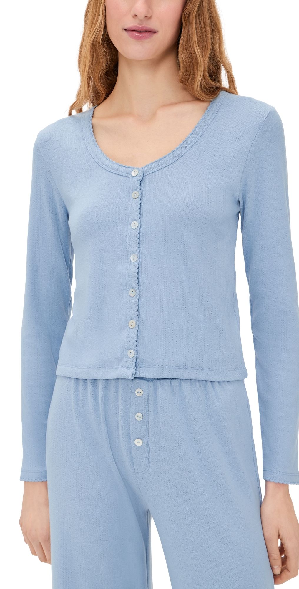 PJ Salvage Pajama Top Blue Dream L