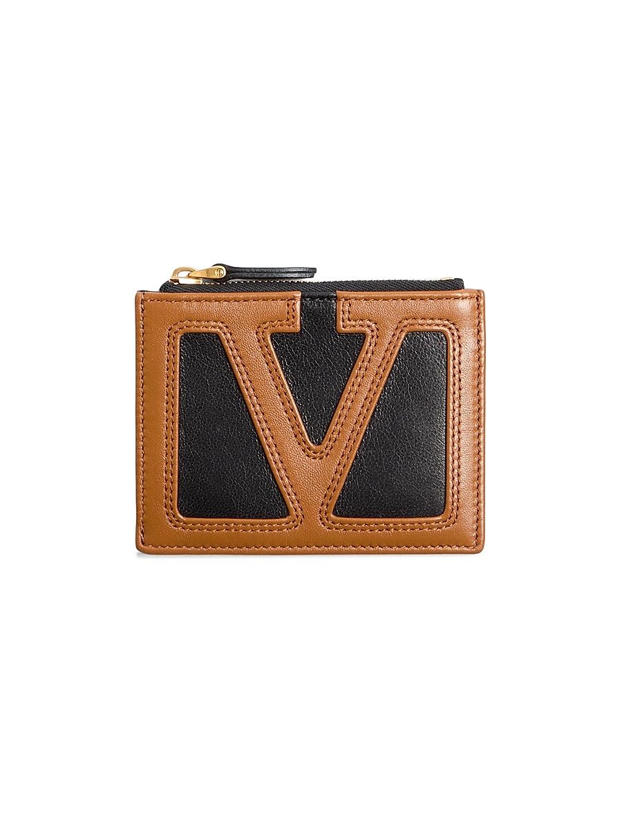 Men's Viva Superstar Nappa Leather Cardholder - Black Spice