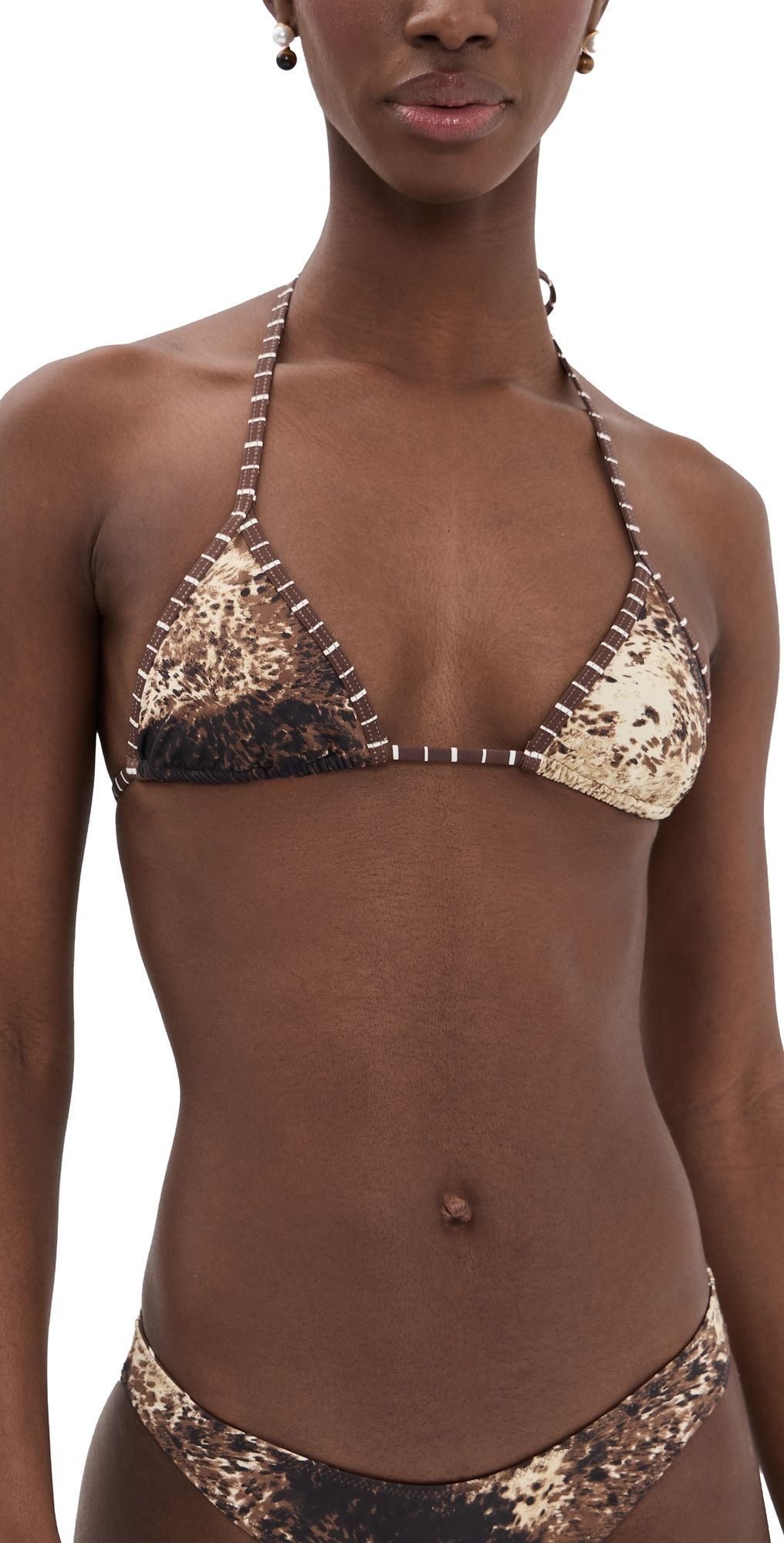 Frankies Bikinis Nick Bikini Top Saddle Up S