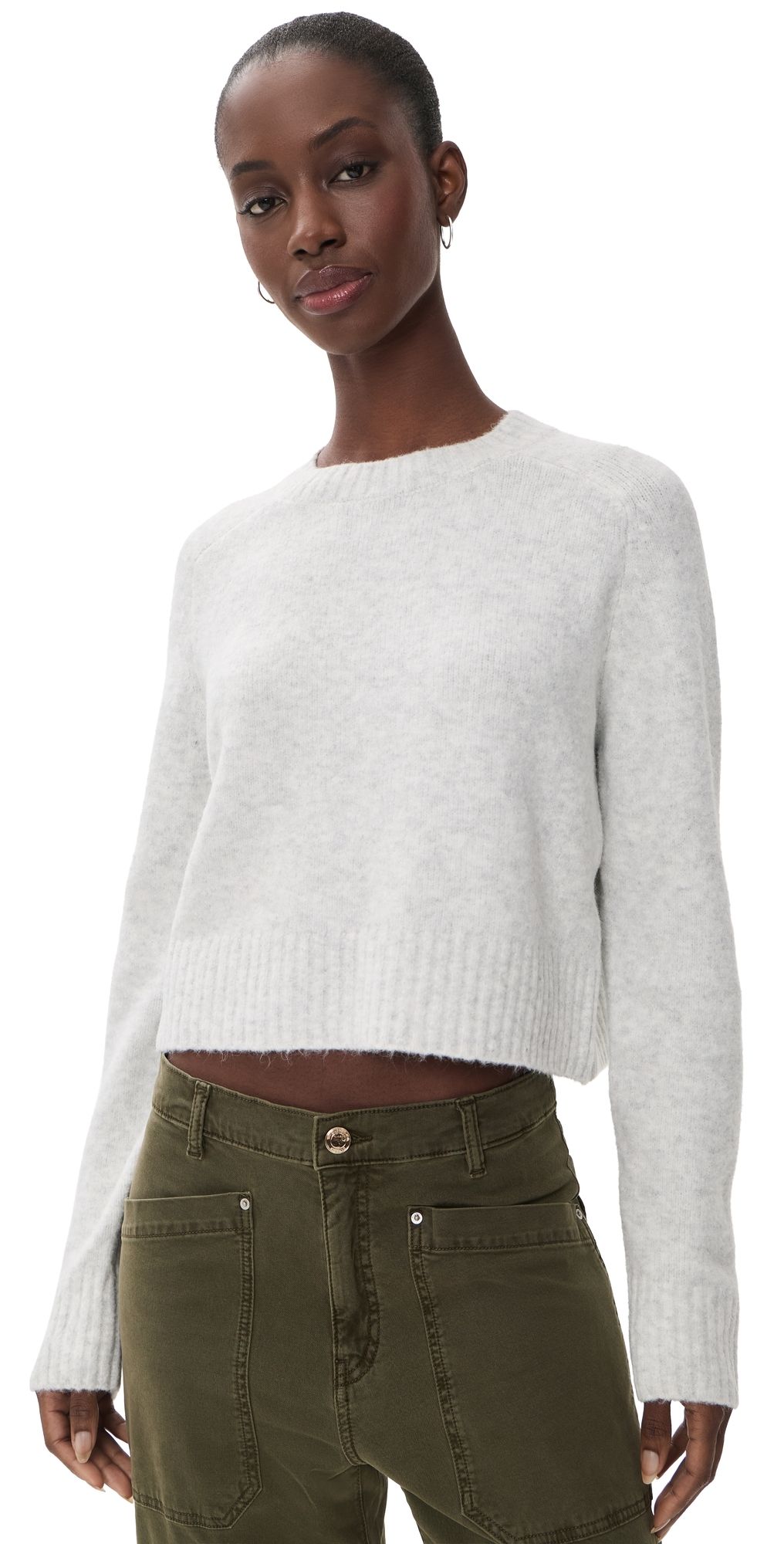 Z Supply Stand In Sweater Feather Grey M