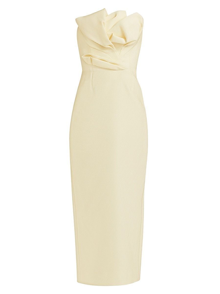 Women's Tulip Bandeau Sheath Dress - Cream - Size 14