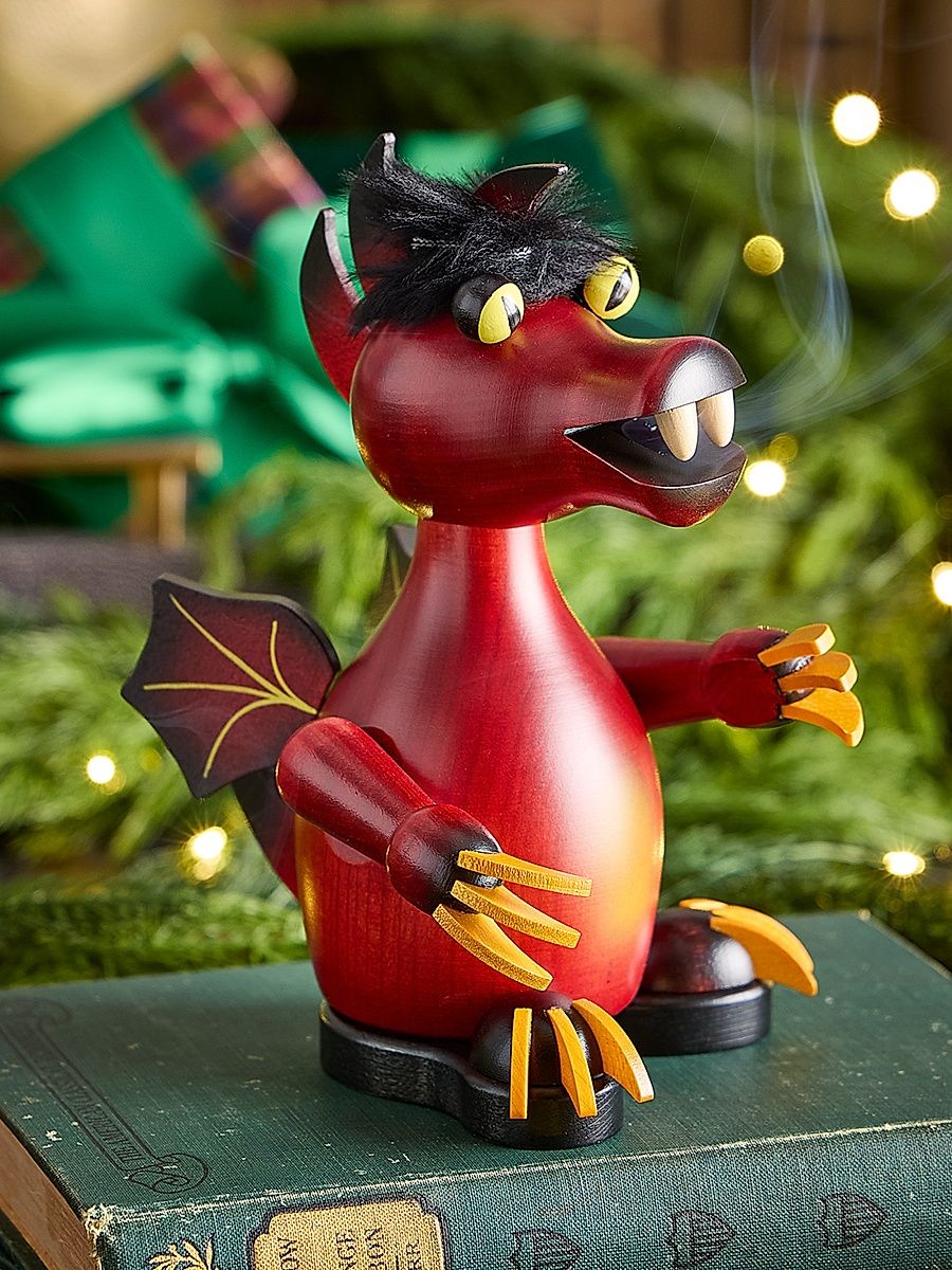 Small Red Dragon Figurine