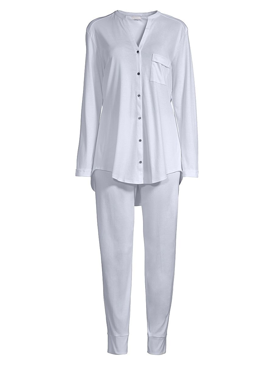 Women's Pure Essence Cotton Pajamas - Blue Glow - Size XL