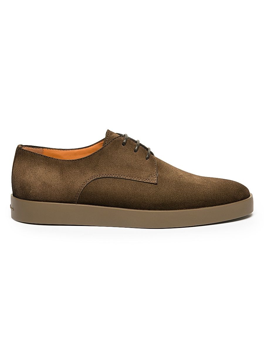 Men's Atlantis Suede Oxford Sneakers - Brown - Size 14