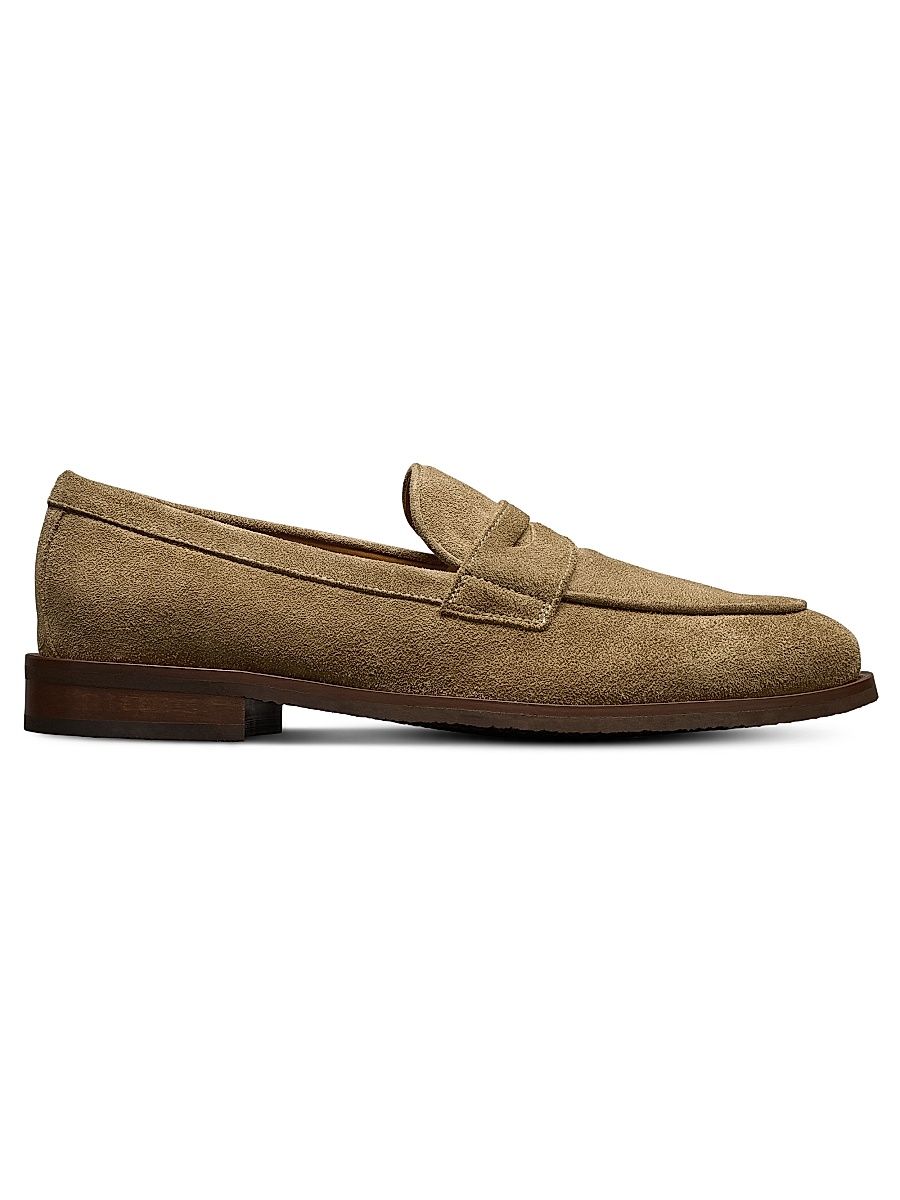 Men's Como Suede Penny Loafers - Tobacco - Size 13