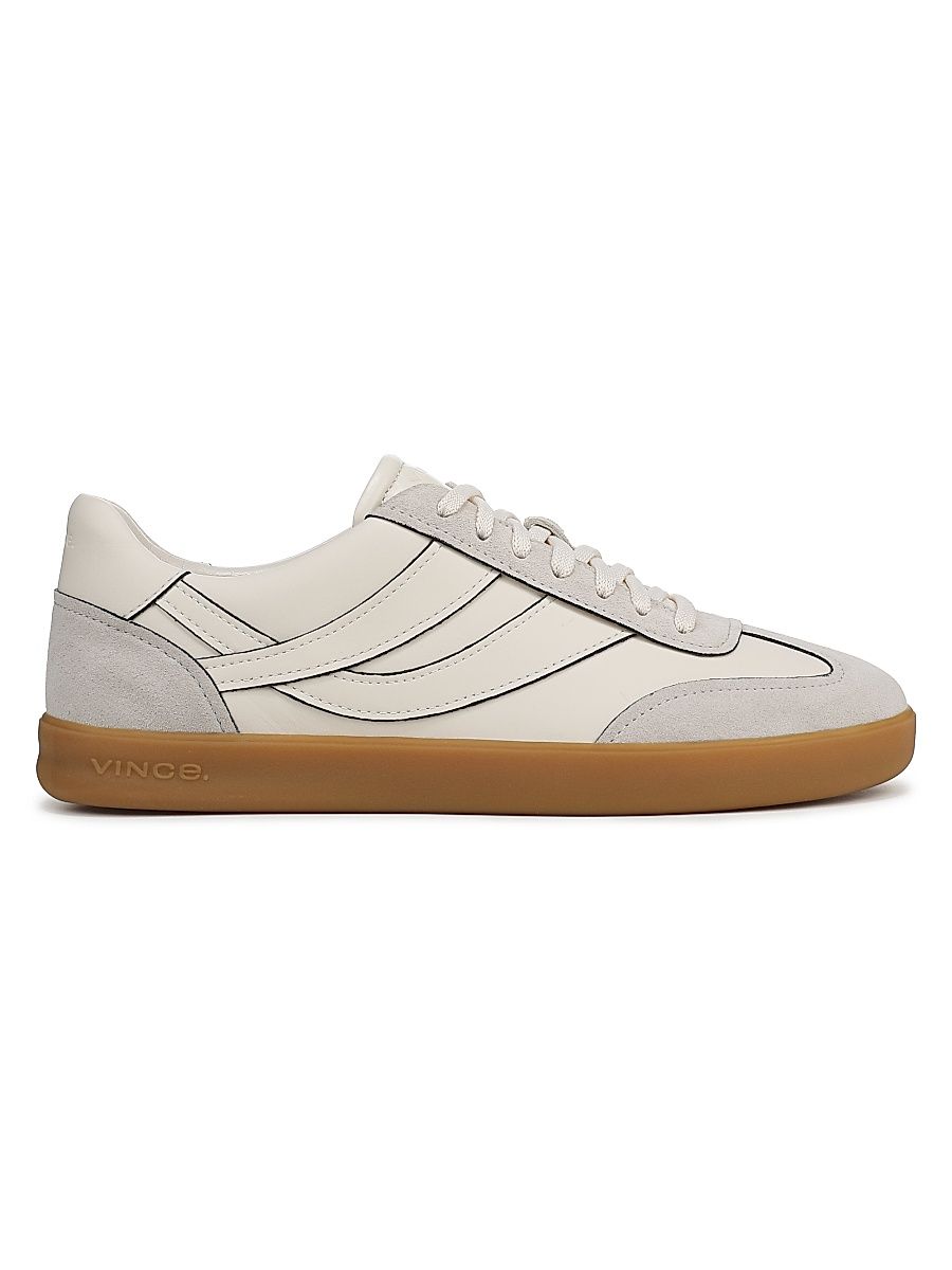 Men's Oasis Edge-Paint Low-Top Sneakers - Horchata Pebble White - Size 13