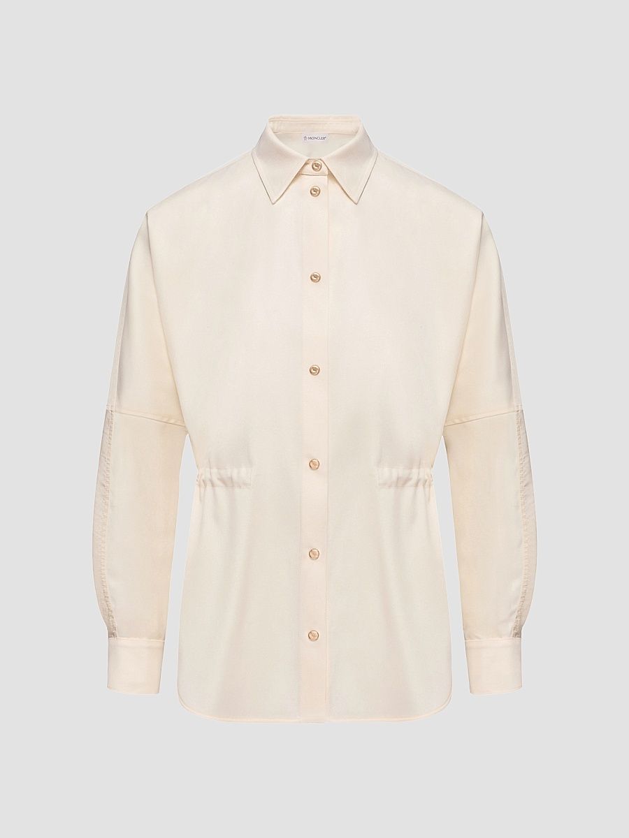 Women's Shacket in Wool - White Ivory - Size XL