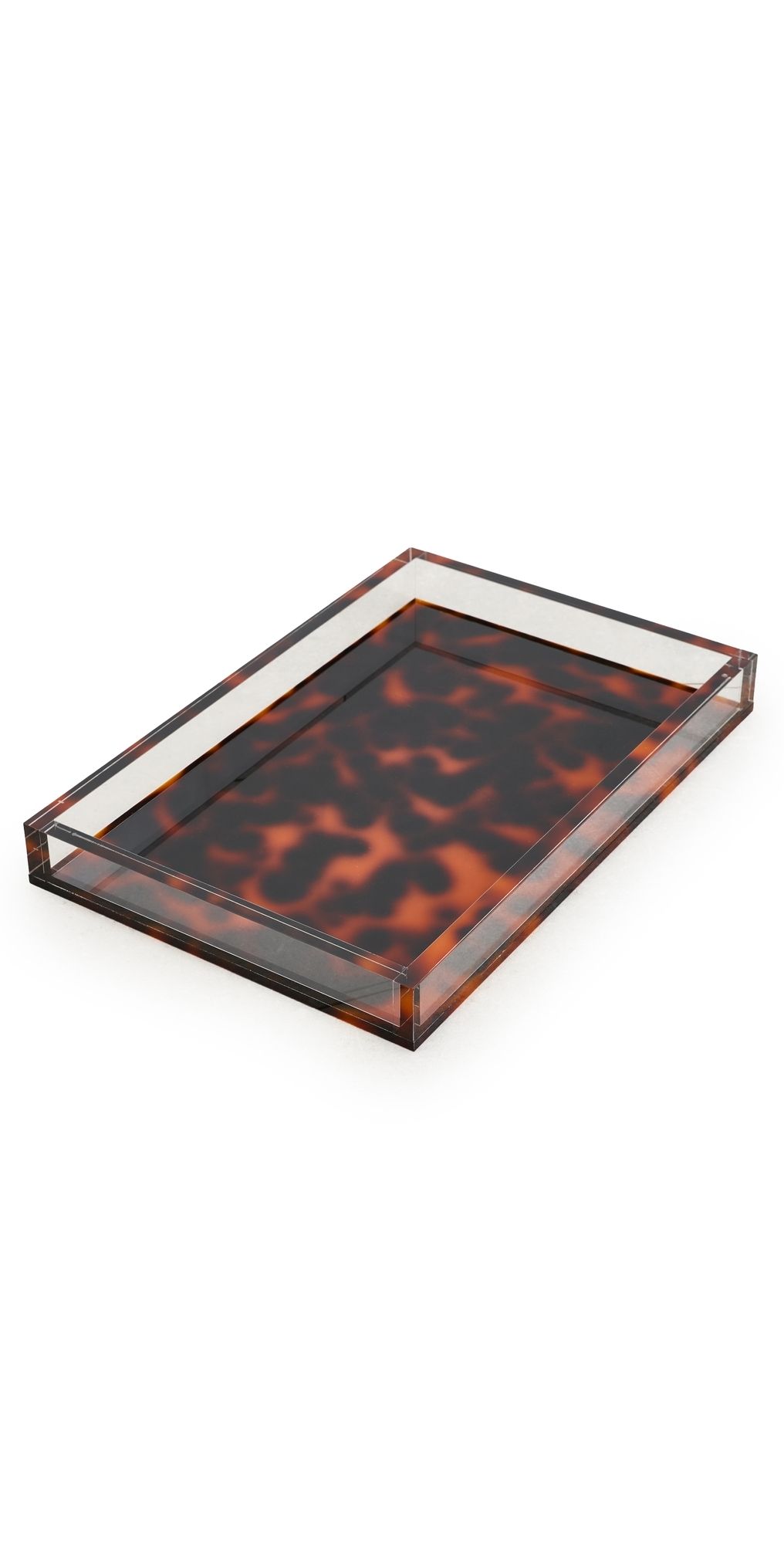 Tizo Design Lucite Tortoise Tray 12x8 Tortoise One Size