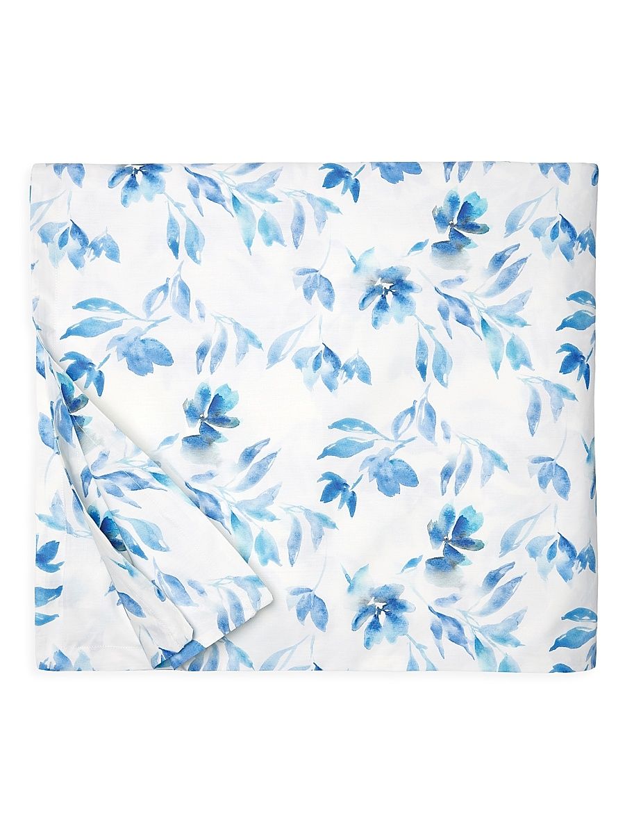 Procida Cotton Duvet Cover - Cobalt - Size Twin