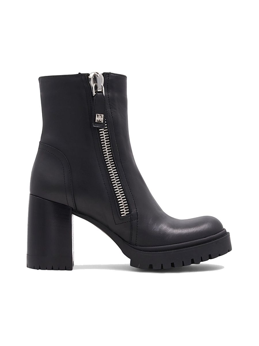 Women's Emma 90MM Leather Booties - Black - Size 10