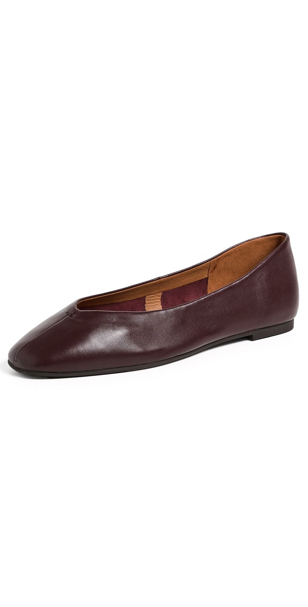 Madewell Greta Glove Flats Dark Burgundy 5