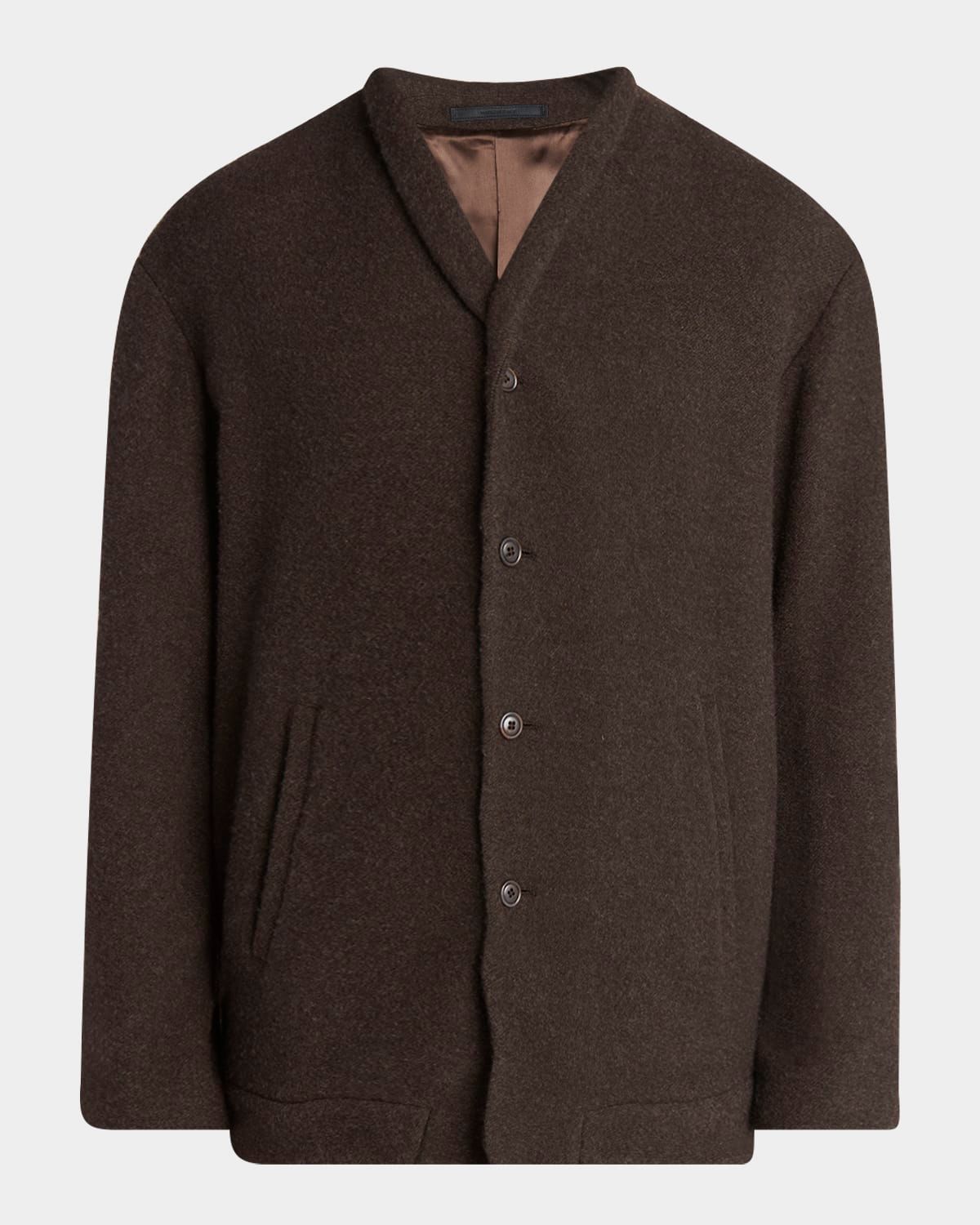 Men & apos;s Slant-Pocket Cashmere and Wool Cardigan