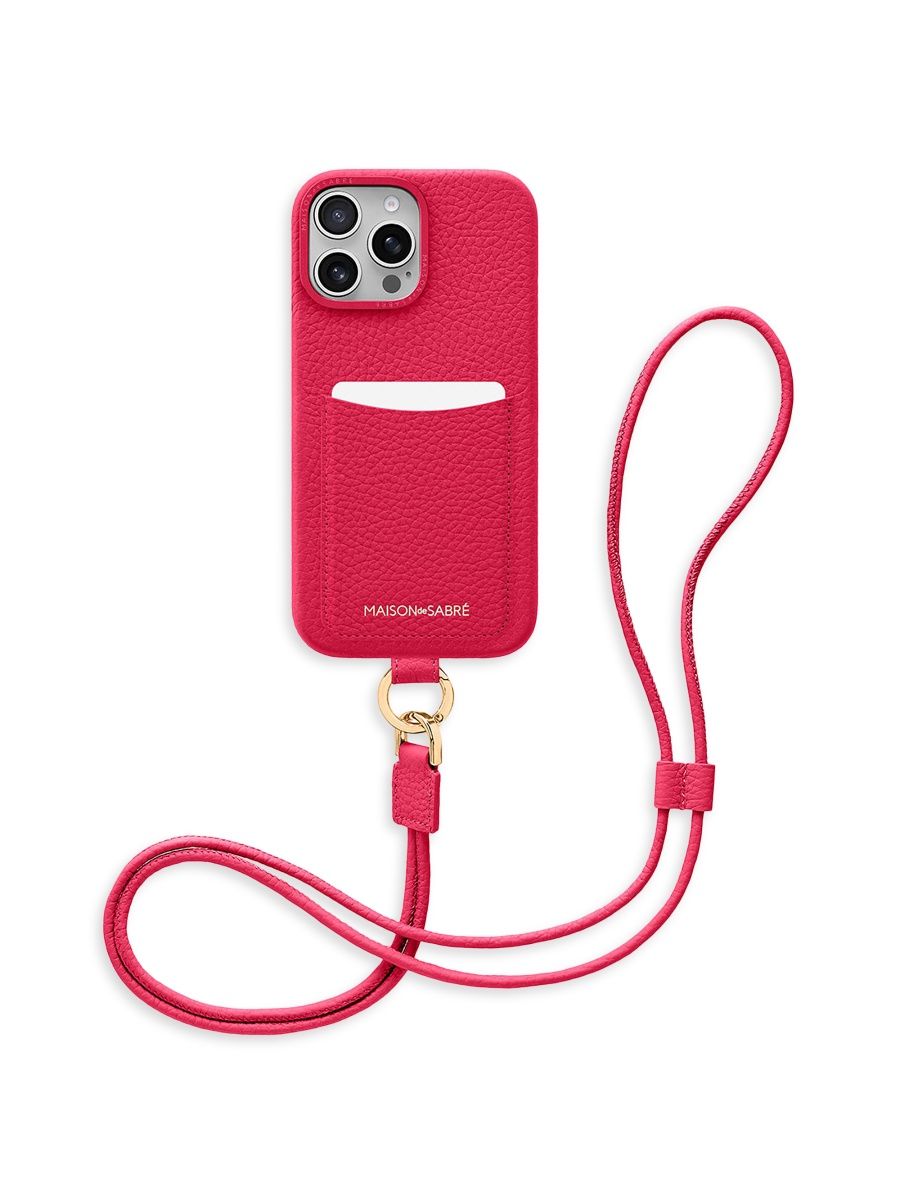 Maison de Sabre Sling Phone Case (iPhone 16 Pro) - Shibuya Fuchsia