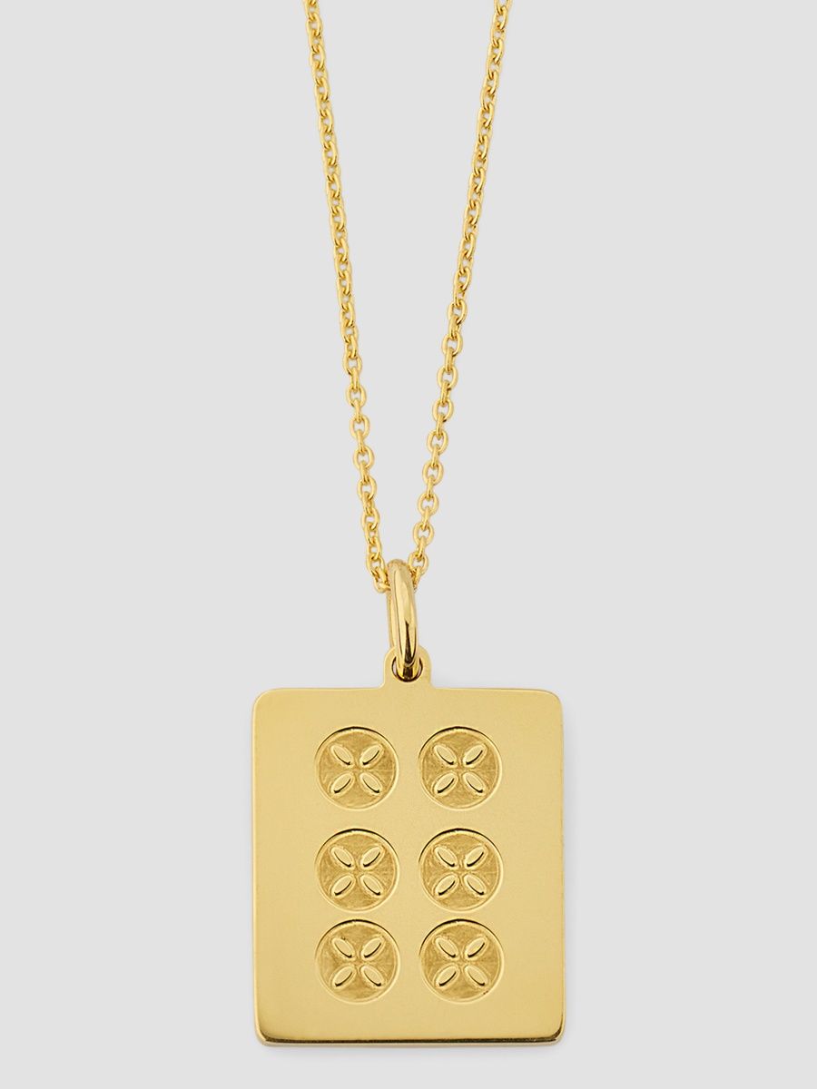 Roberto Coin Women's 18K Yellow Gold Mahjong Tile Necklace - Yellow Gold