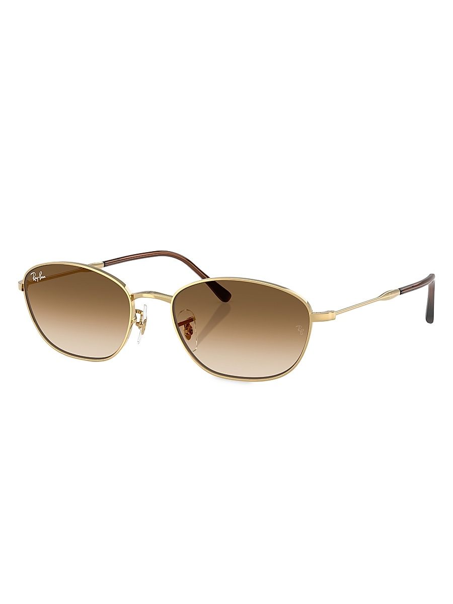 Women's 0RB3749 55MM Geometric Sunglasses - Gradient Brown Gold