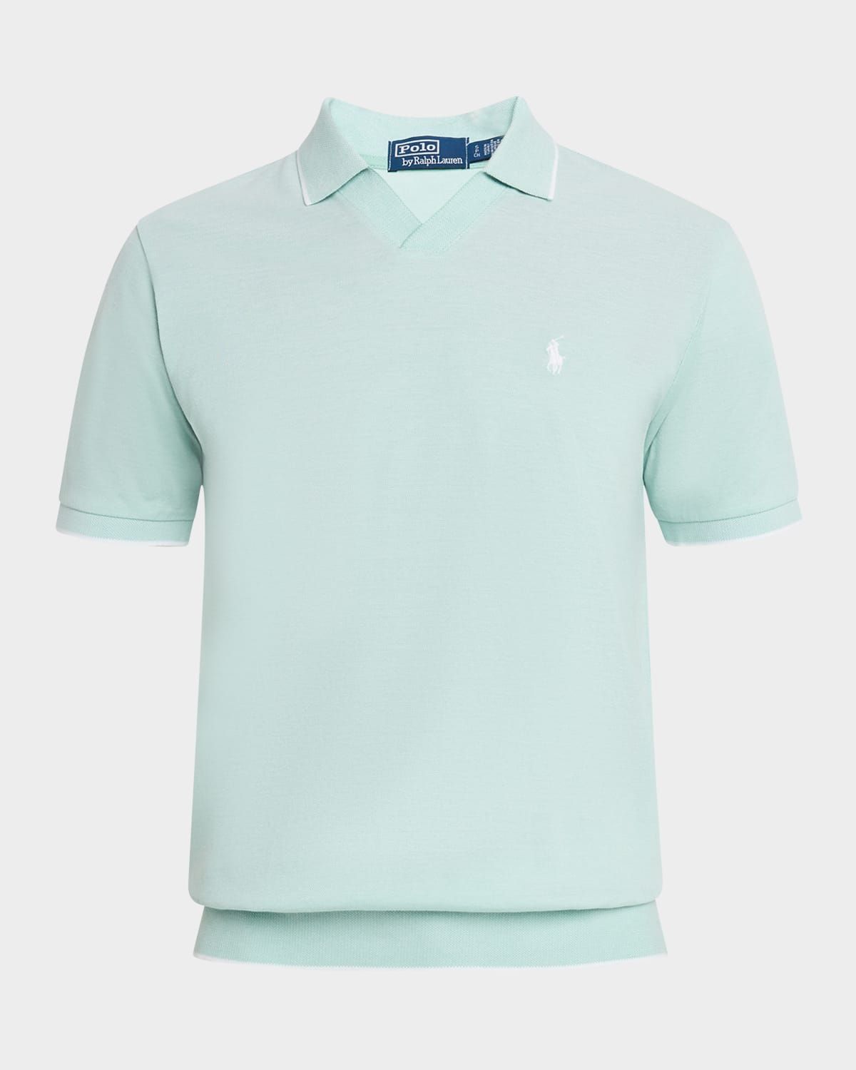 Men & apos;s Jacquard Mesh Polo Shirt