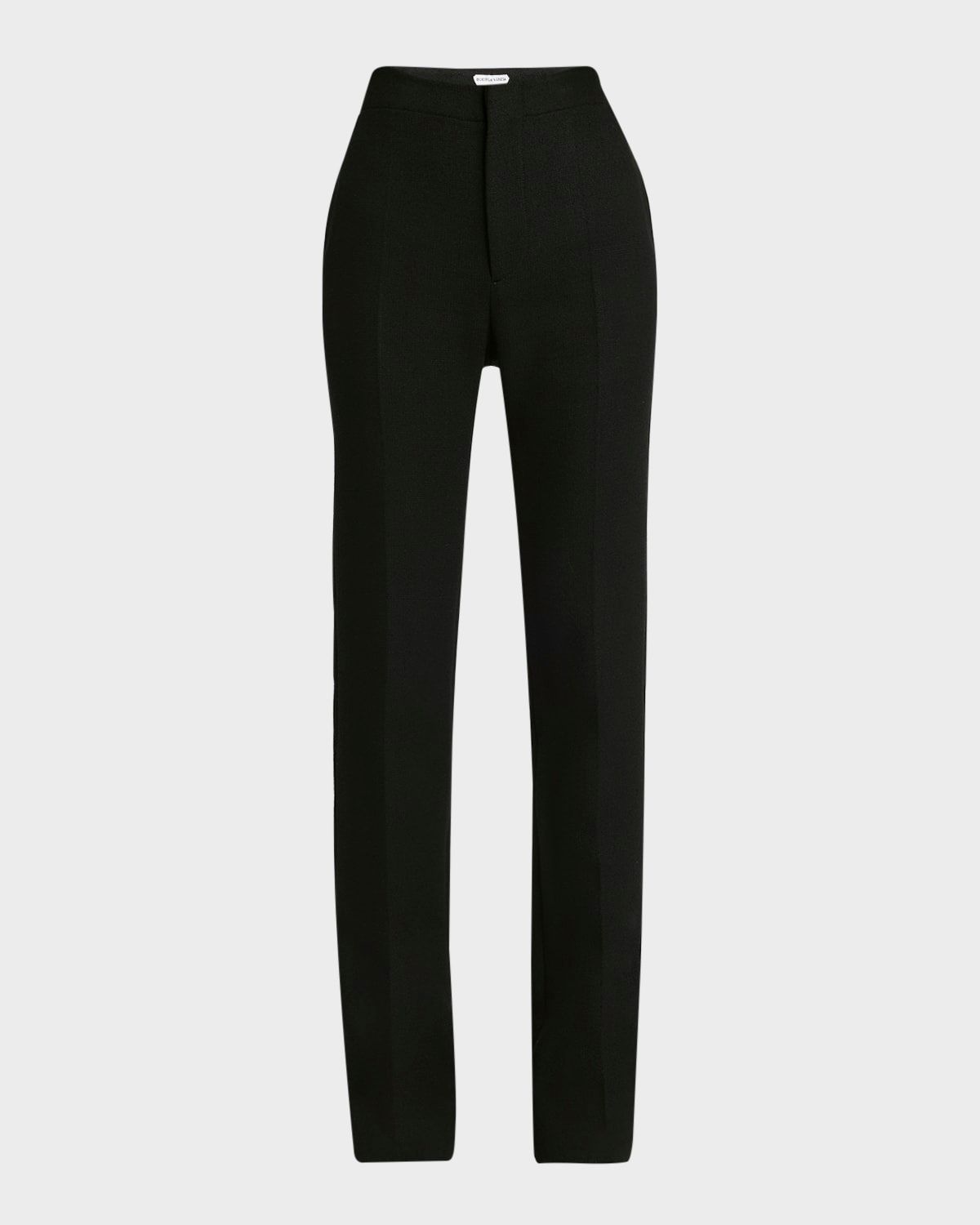 Wool Twill Flare Trousers