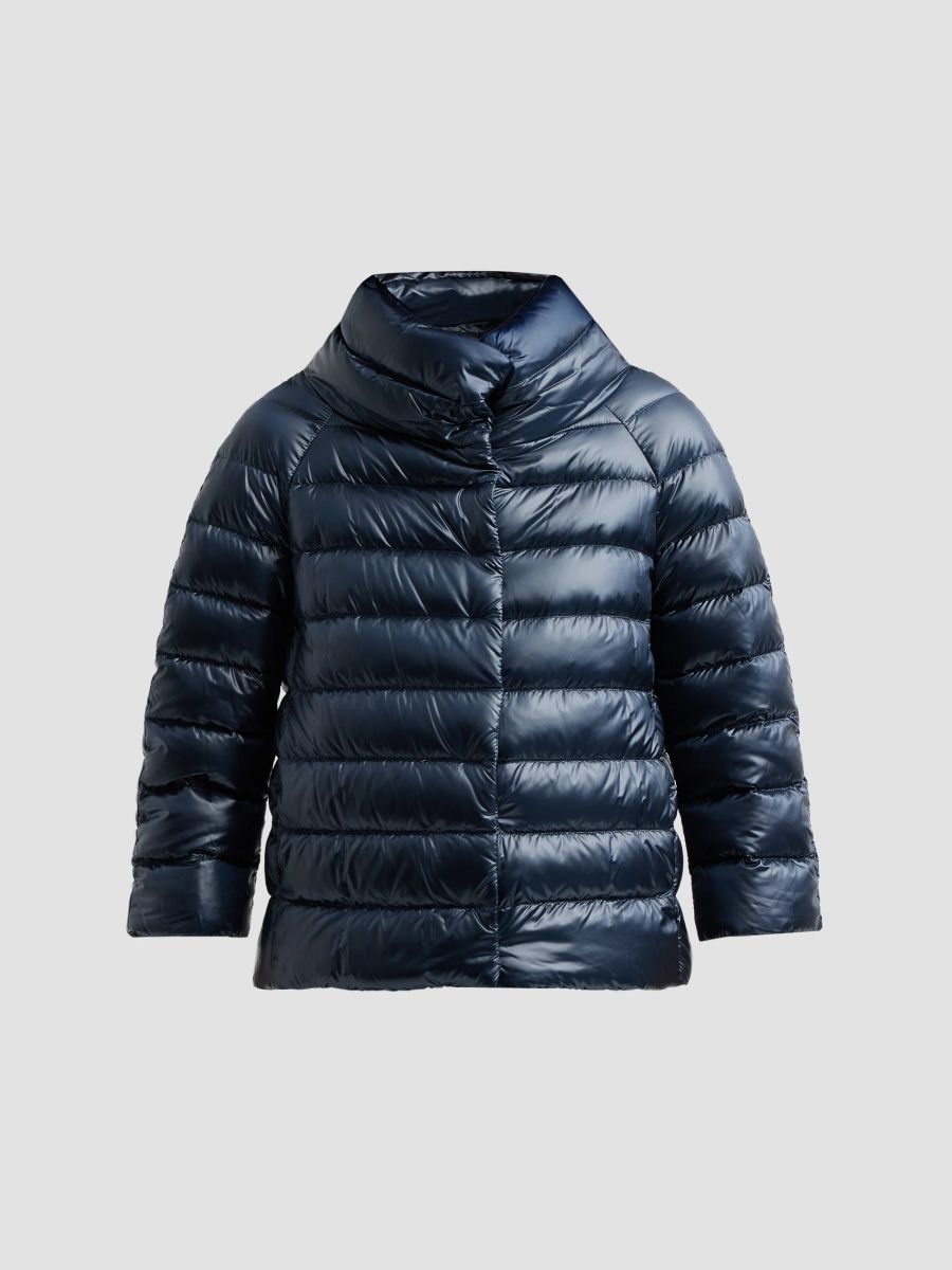 Herno Women's Sofia Down Quilted Jacket - Navy - Size 4