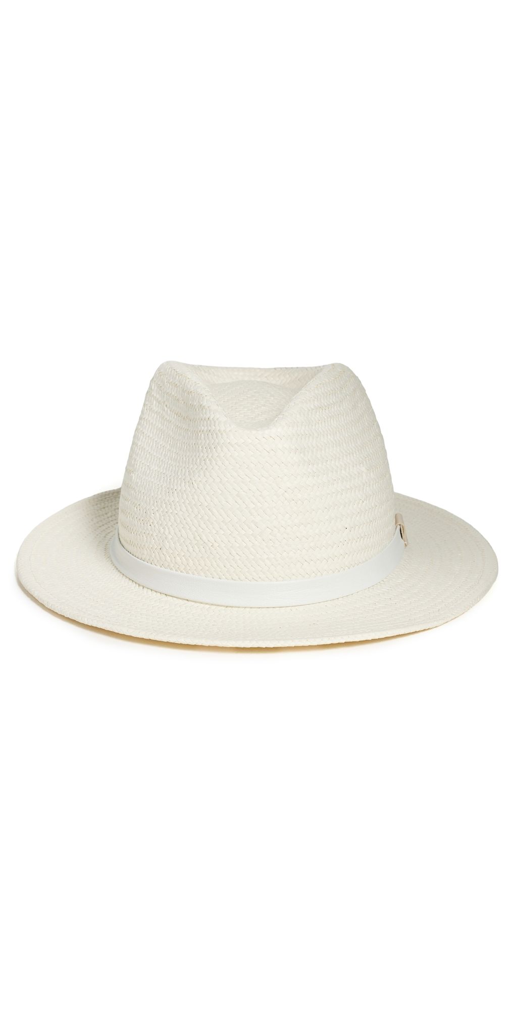 rag & bone Packable Straw Fedora Ivory M/L