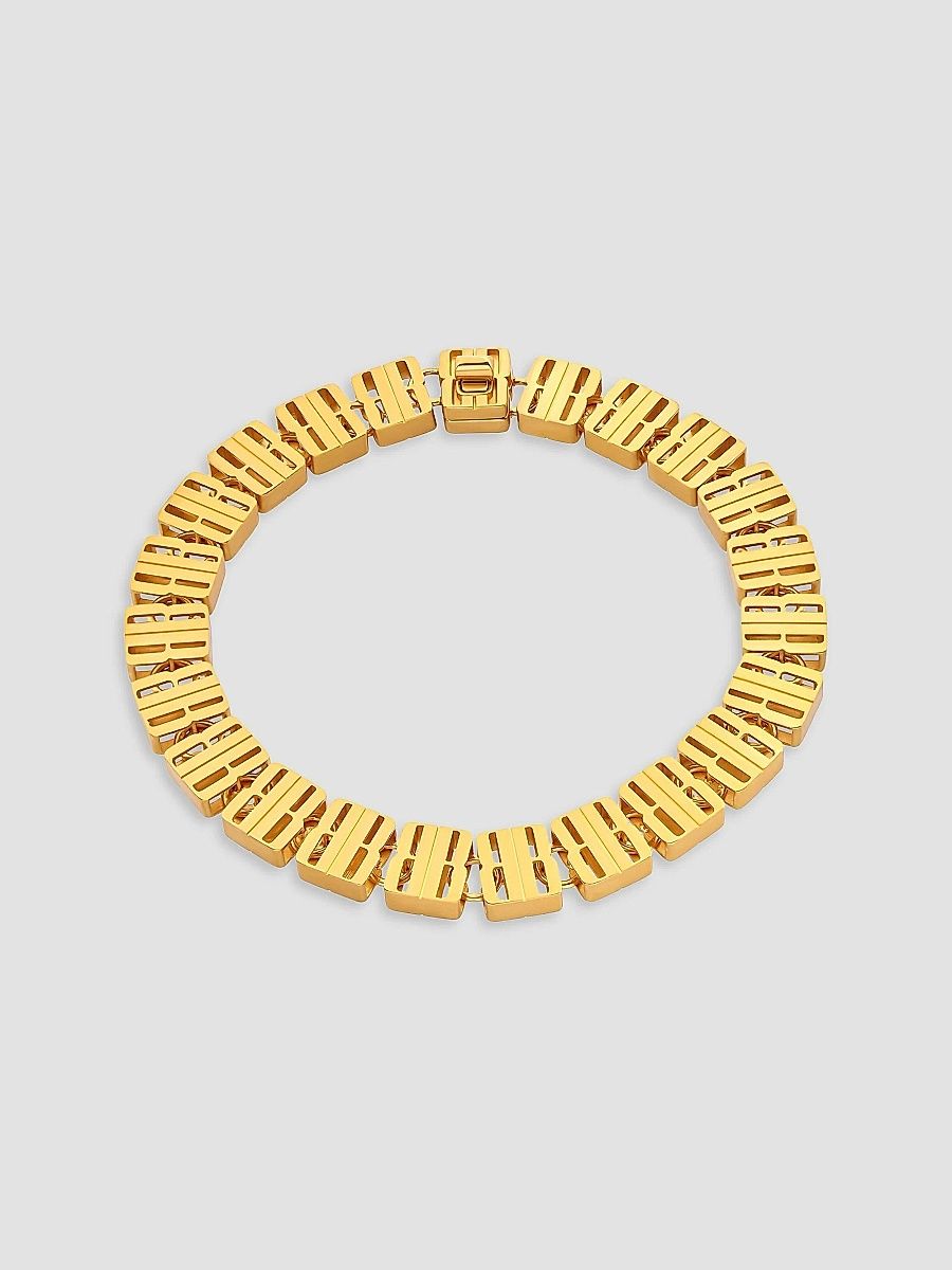 Balenciaga Women's Nano Link Necklace - Gold - Size Small