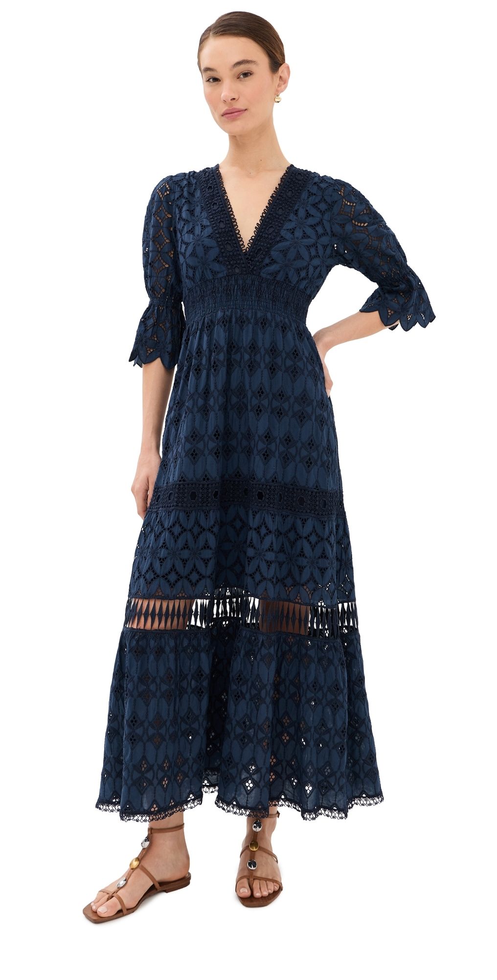 Temptation Positano Curry Dress Navy L