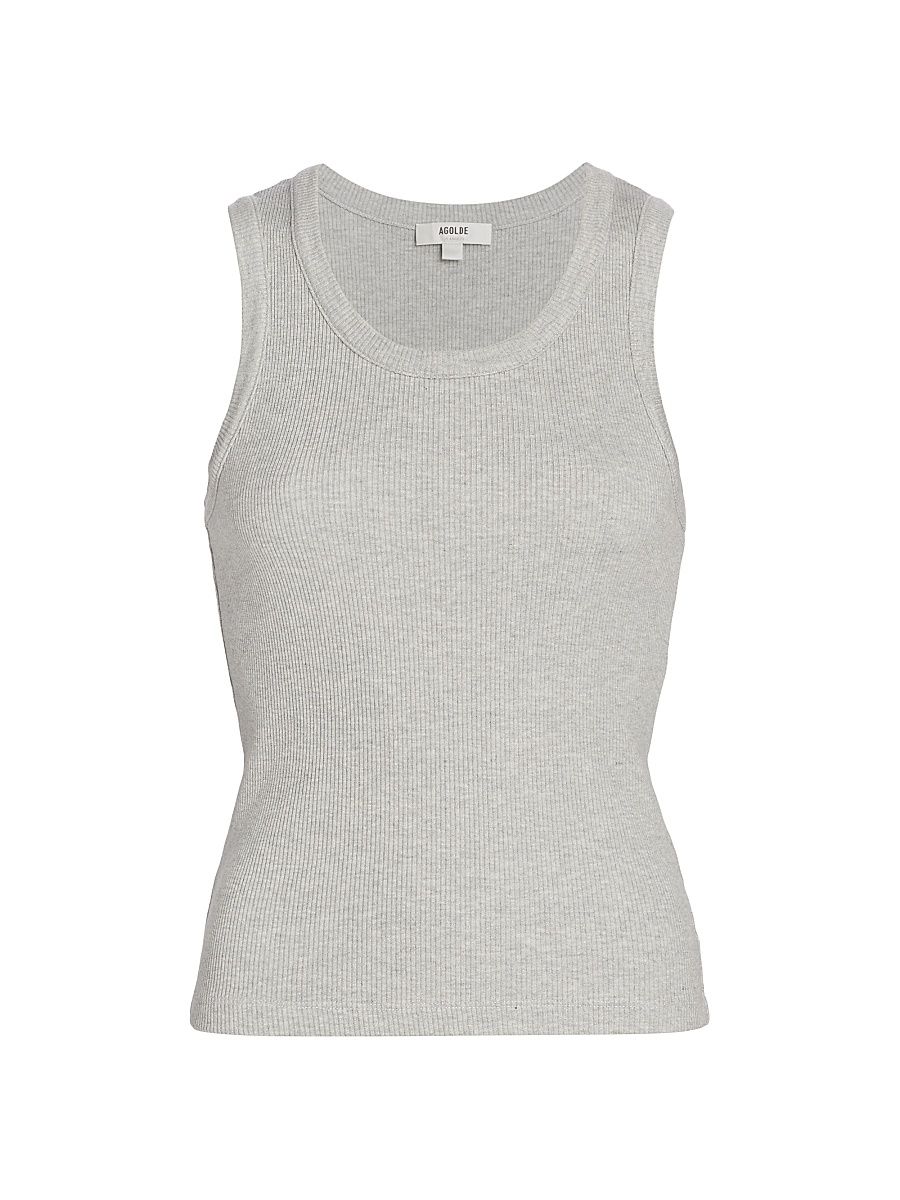 Women's Poppy Scoopneck Tank Top - Grey Heather - Size XL