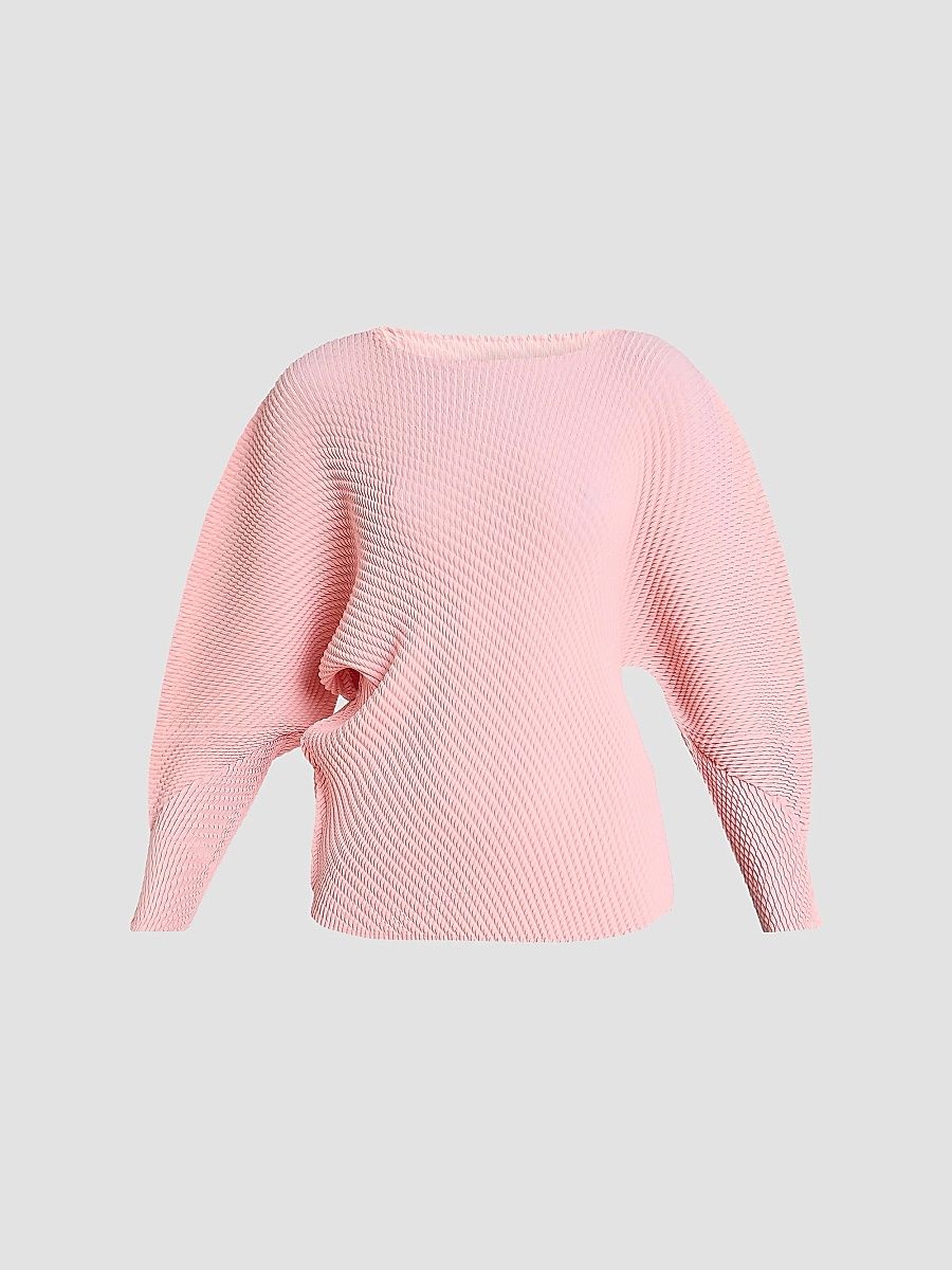 Women's Misty Pleats Top - Flamingo Pink - Size Small