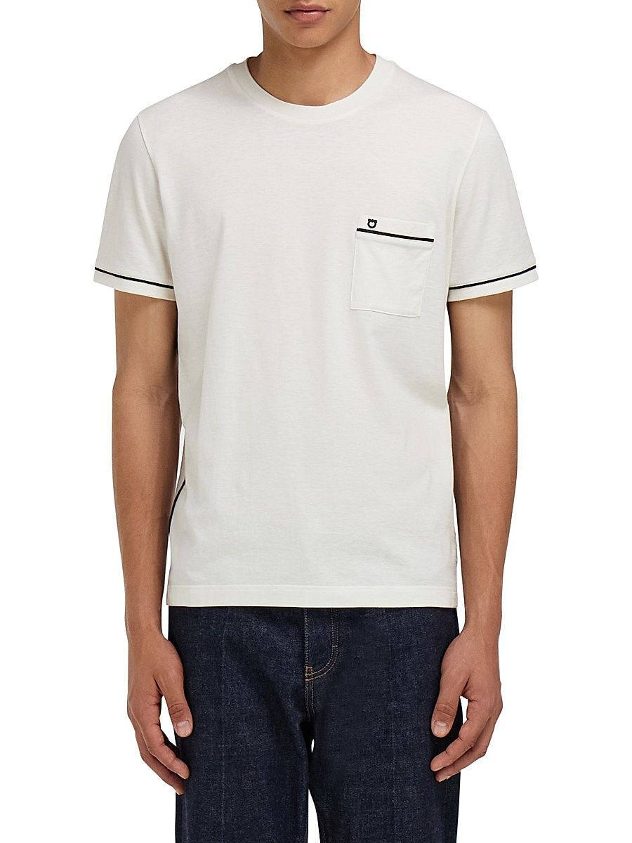 Men's Wool-Cashmere T-Shirt - Mascarpone Black - Size XL