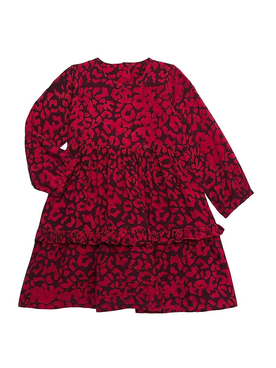 Baby Girl's, Little Girl's & Girl's Abi Long-Sleeve Dress - Brick Red - Size 5