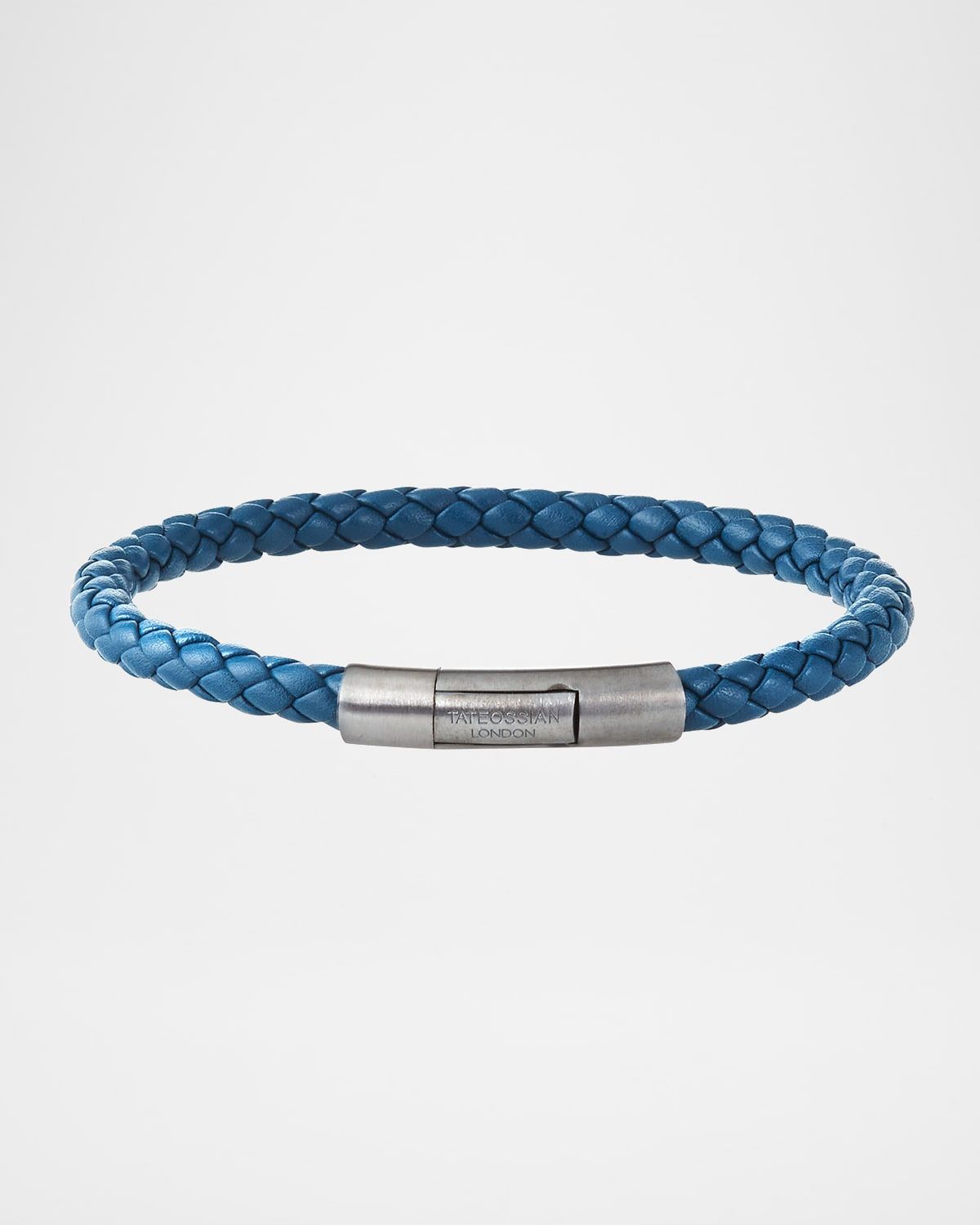 Men & apos;s Charles Leather Bracelet, Navy