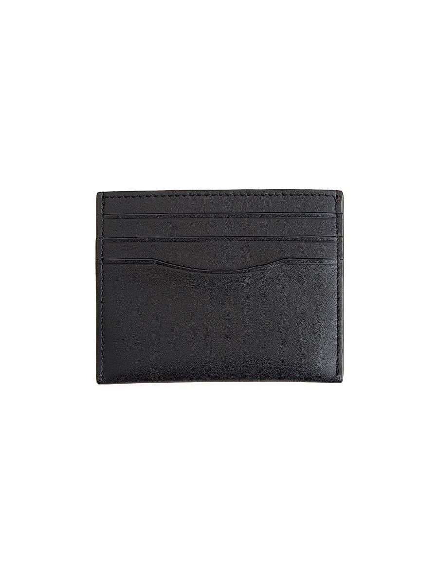 RFID-Blocking Leather Cardholder - Black