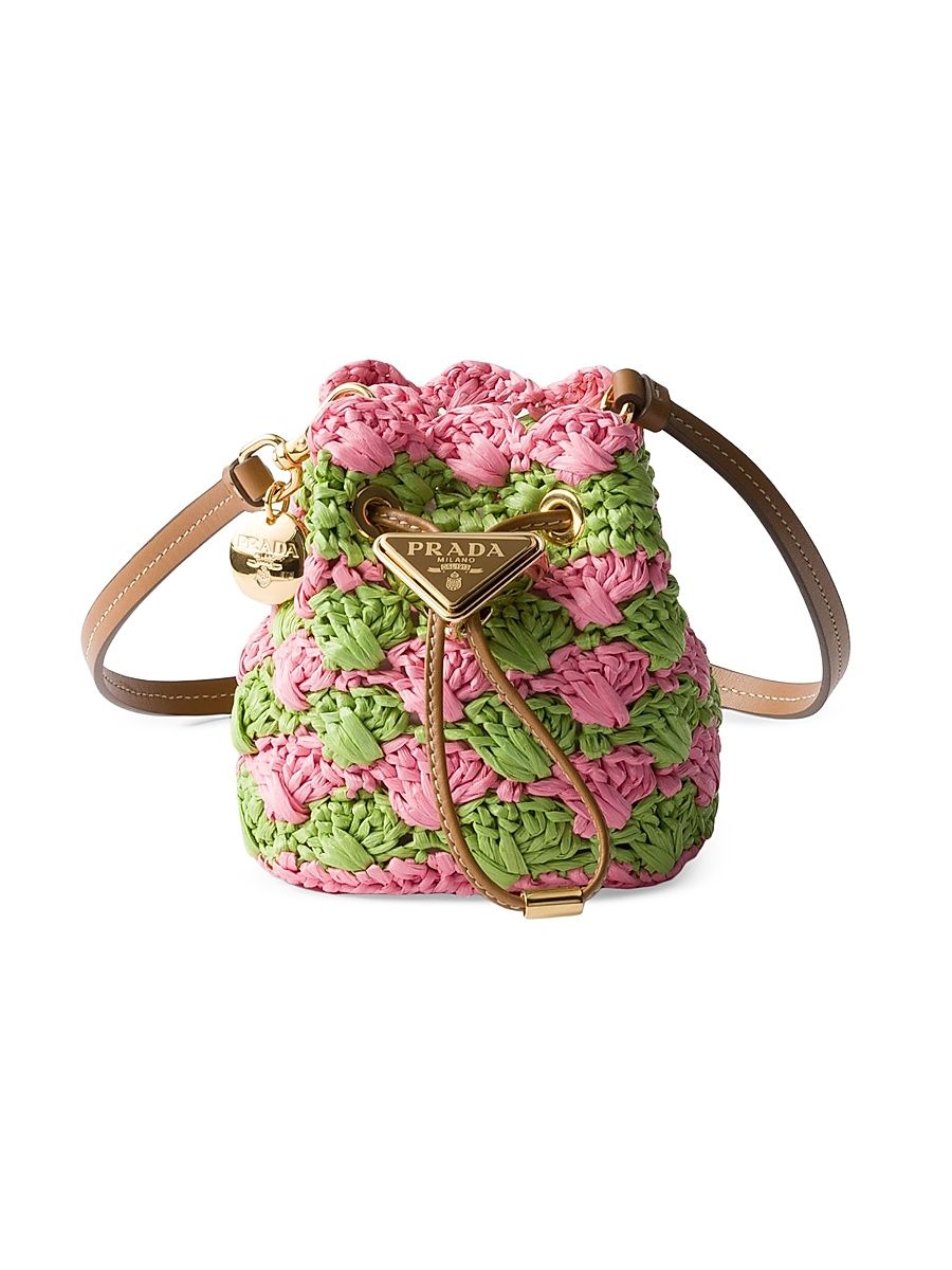 Women's Crochet Mini Pouch - Pink