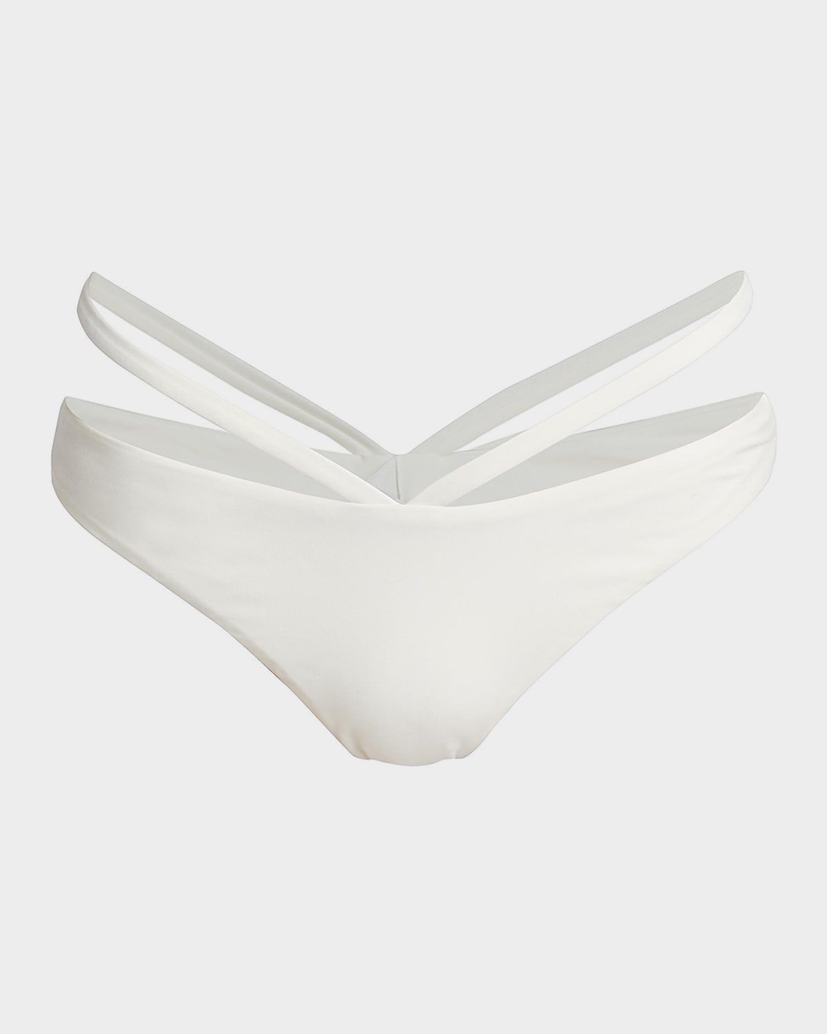 Emmalynn Solid Strappy Bikini Bottoms